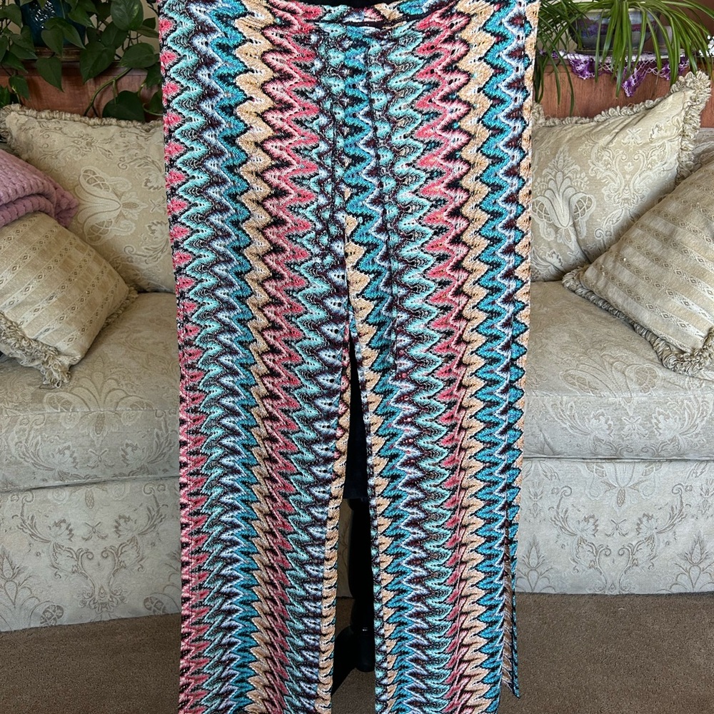 BECCA Multicolor Zigzag Swim Coverup